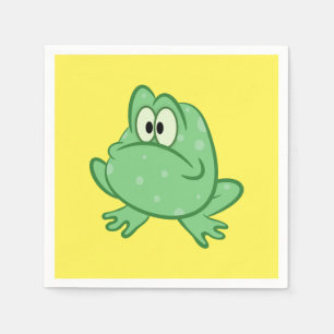 Cartoon Frog Serviette