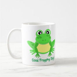 Cartoon Frosch Niedlich Green Kaffeetasse