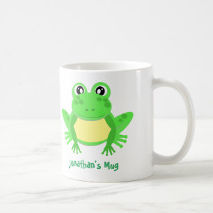 Cartoon Frosch Niedlich Green Kaffeetasse