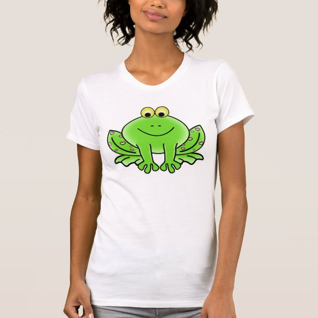 Cartoon-Frosch T-Shirt (Vorderseite)