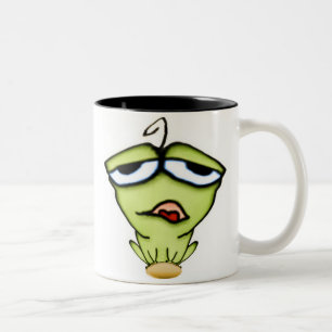 Cartoon-Frosch-Tasse Zweifarbige Tasse