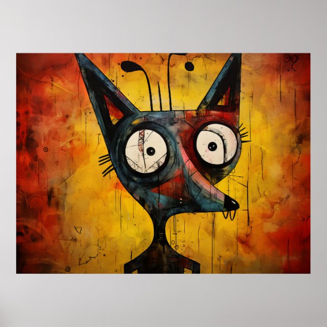 Cartoon Fuchs Poster (Vorne)