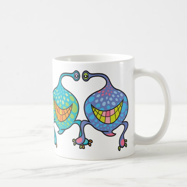 Cartoon Fun Alien Gift Tasse (Rechts)
