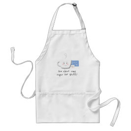 Cartoon "Funny Coffee and Sugar" Schürze