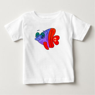 cartoon funny fish baby t-shirt