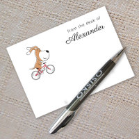 Cartoon Funny Niedlich Dog Welpenfahrrad Fahrrad