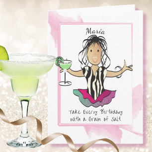 Cartoon Funny Sprichwort Margarita Geburtstag Karte