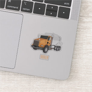 Cartoon für Betonmischer Aufkleber