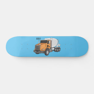 Cartoon für Betonmischer Skateboard