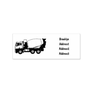 Cartoon für Betonmischfahrzeuge Gummistempel