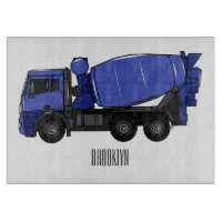 Cartoon für Betonmischfahrzeuge