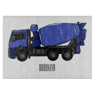 Cartoon für Betonmischfahrzeuge Schneidebrett