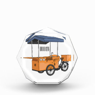 Cartoon für Bike-Food-Karren Fotoblock