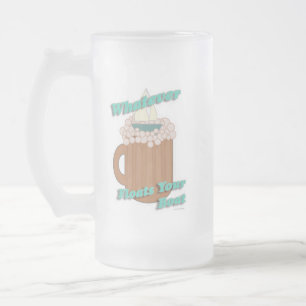Cartoon für Bootstochter Slogan Design Mattglas Bierglas