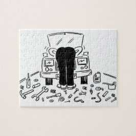 Cartoon für den Kfz-Service Puzzle