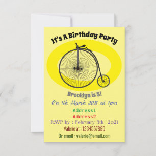 Cartoon für Fahrräder Einladung