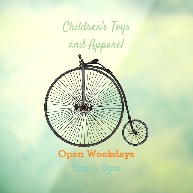 Cartoon für Fahrräder Fensteraufkleber (Blatt 3)