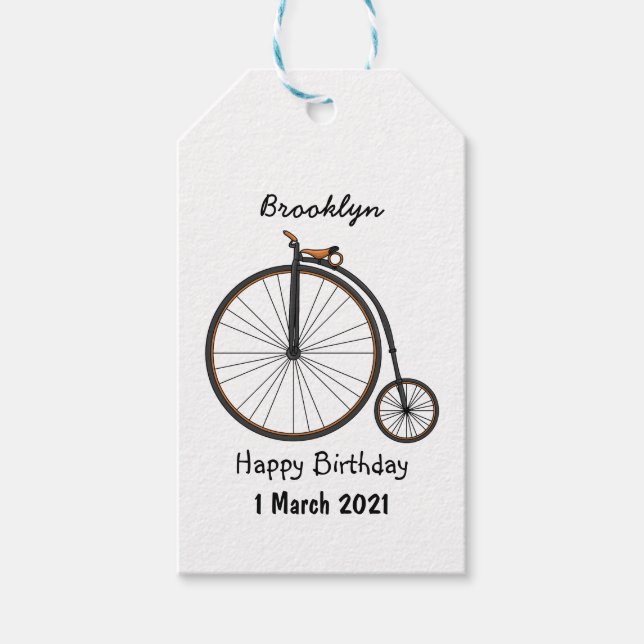 Cartoon für Fahrräder Geschenkanhänger (Vorderseite)