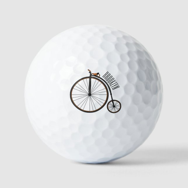Cartoon für Fahrräder Golfball (Vorderseite)