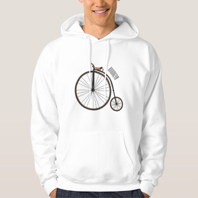 Cartoon für Fahrräder Hoodie (Vorderseite)