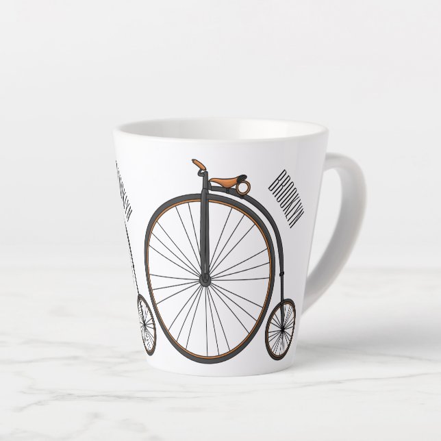 Cartoon für Fahrräder Milchtasse (Rechte Ecke)