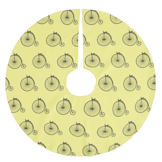 Cartoon für Fahrräder Polyester Weihnachtsbaumdecke (Vorderseite)