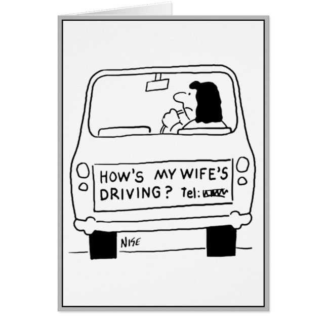 Cartoon für Frauen. Funny Card (Vorne)