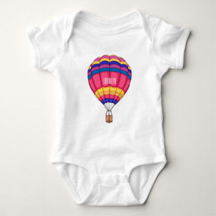 Cartoon für Heißluftballon Baby Strampler