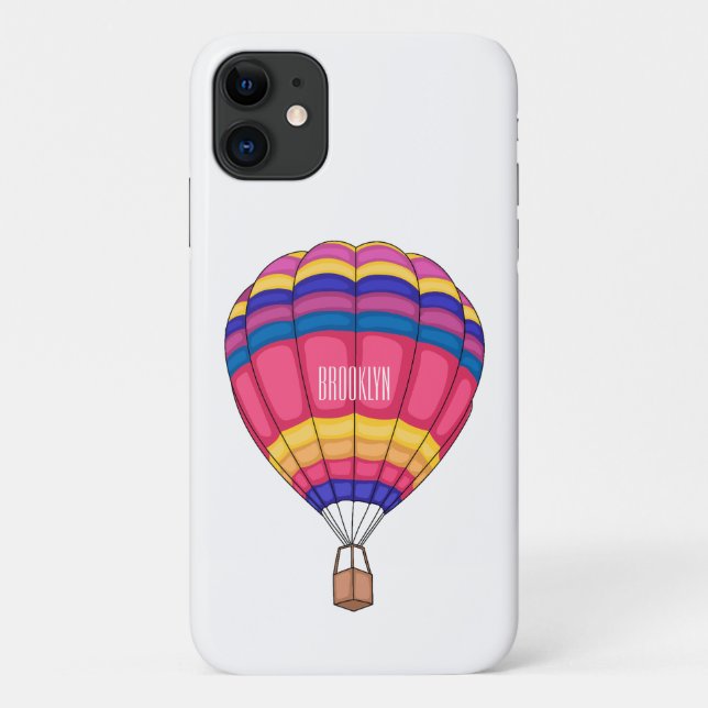 Cartoon für Heißluftballon Case-Mate iPhone Hülle (Rückseite)