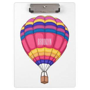 Cartoon für Heißluftballon Klemmbrett