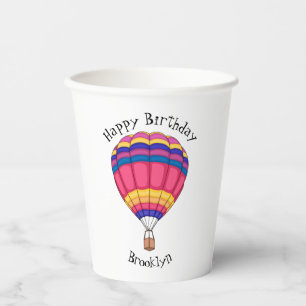 Cartoon für Heißluftballon Pappbecher