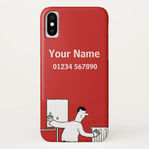 Cartoon für Heizung und Rohrleitung Case-Mate iPhone Hülle