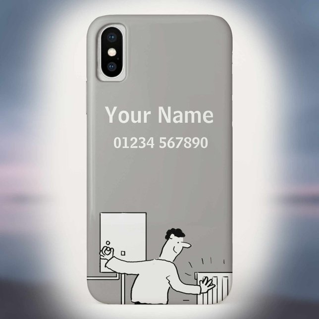 Cartoon für Heizung und Rohrleitung Case-Mate iPhone Hülle (Von Creator hochgeladen)