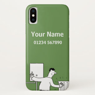 Cartoon für Heizung und Rohrleitung Case-Mate iPhone Hülle