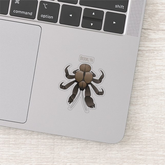 Cartoon für Kokosnuss Aufkleber (Ausschnitt)