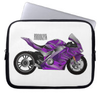 Cartoon für lila Motorräder