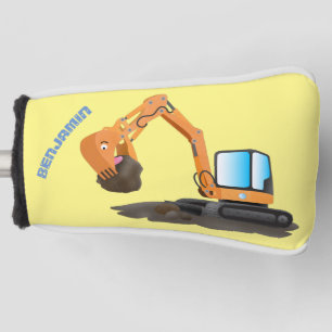 Cartoon für niedlich-orange-Bagger Golf Headcover