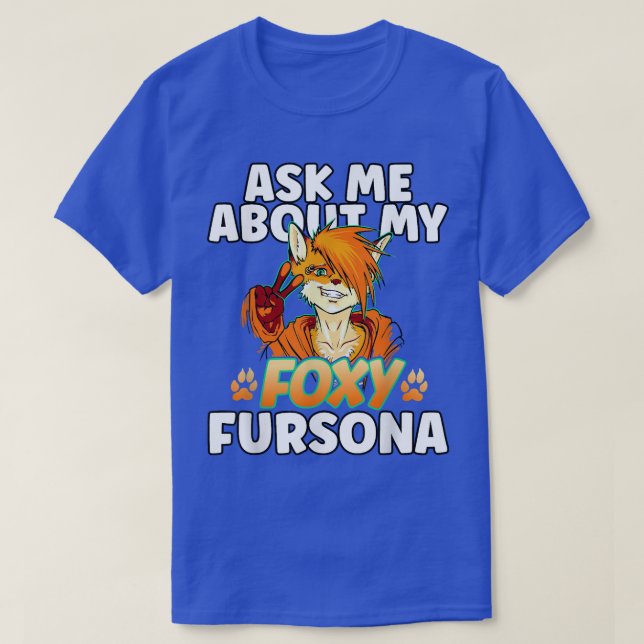 Cartoon für Niedliche Furry Fersona Fursuit Funny  T-Shirt (Design vorne)