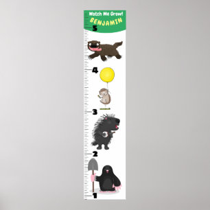 Cartoon für niedliche lustige Tiere Poster