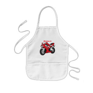 Cartoon für niedliche Motorräder Kinderschürze