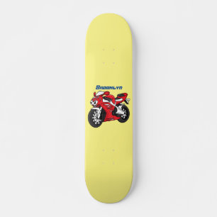 Cartoon für niedliche Motorräder Skateboard