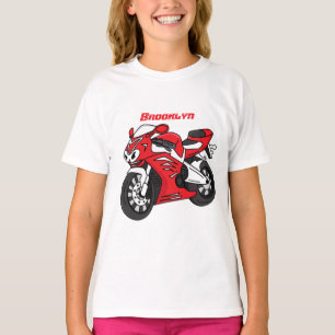 Cartoon für niedliche Motorräder T-Shirt