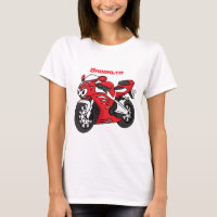 Cartoon für niedliche Motorräder