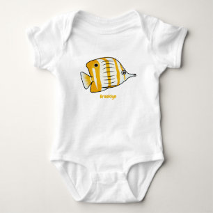 Cartoon für niedliche Schmetterlinge Baby Strampler