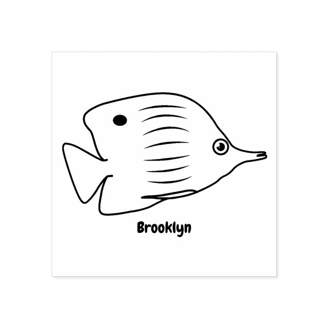 Cartoon für niedliche Schmetterlinge Gummistempel (Prägung)