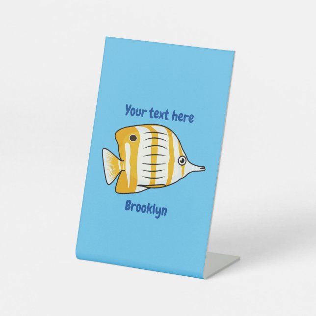 Cartoon für niedliche Schmetterlinge Sockelschild (Vorderseite)