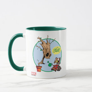 Cartoon für Öltankschiffe Tasse