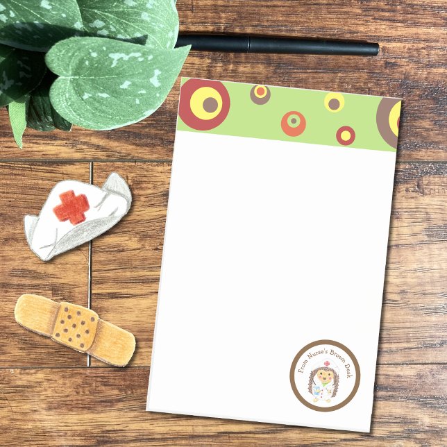 Cartoon für personalisierte Krankenschwestern und  Post-it Klebezettel (Von Creator hochgeladen)