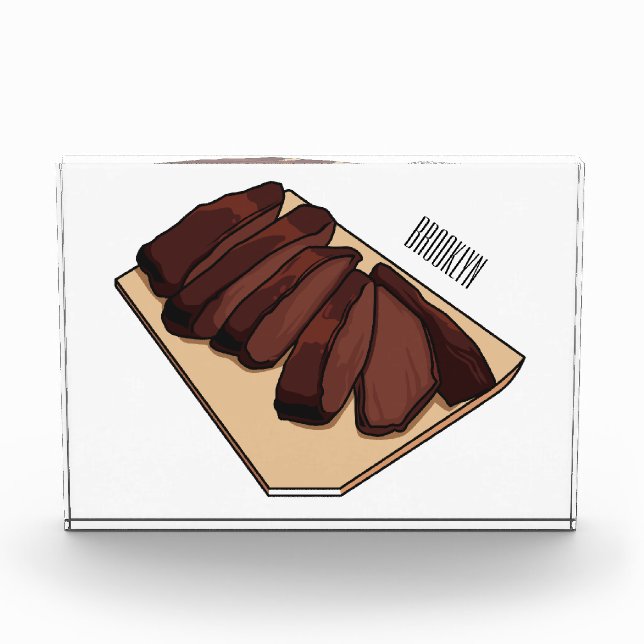 Cartoon für Rindenbrust Fotoblock (Vorderseite)