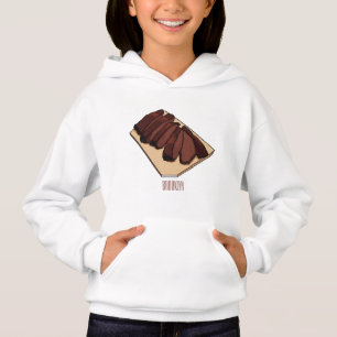 Cartoon für Rindenbrust Hoodie